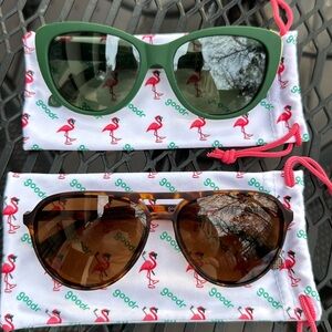 Two pairs of Goodr sunglasses